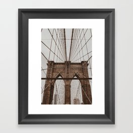 brooklyn bridge | Fine Art Travel Photography Framed Art Print
