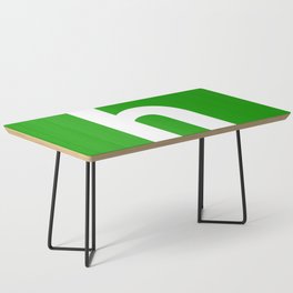 letter H (White & Green) Coffee Table