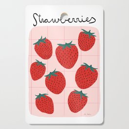 Strawberries and market I Cutting Board