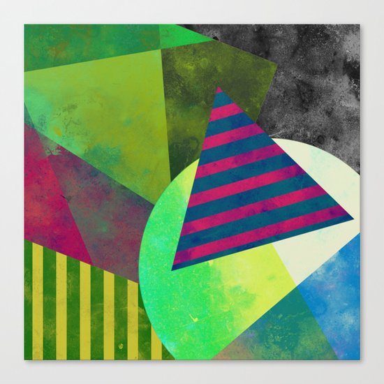 Textured Shapes - Abstract, geometric artwork Canvas Print