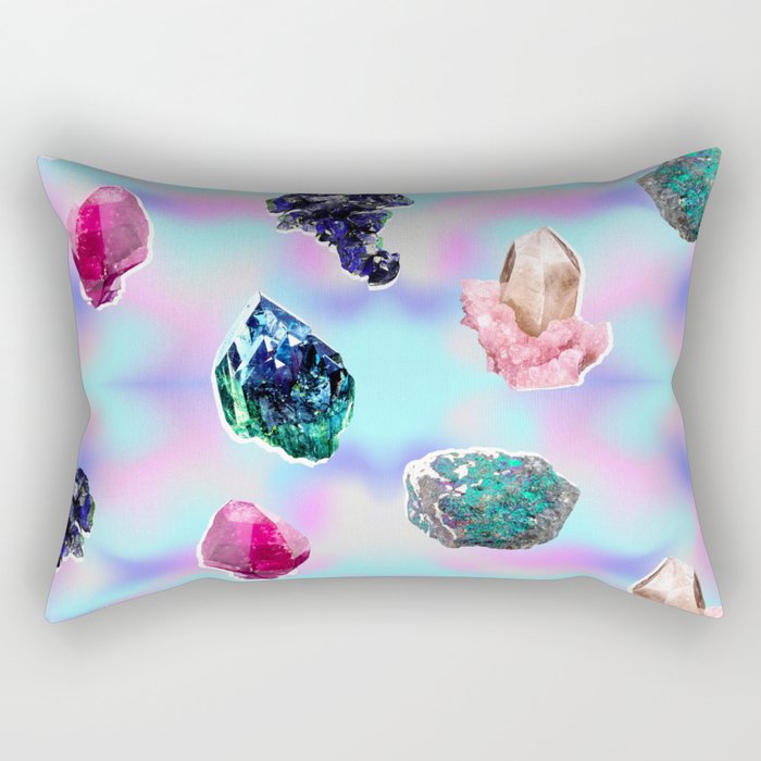 Healing Crystals Rectangular Pillow