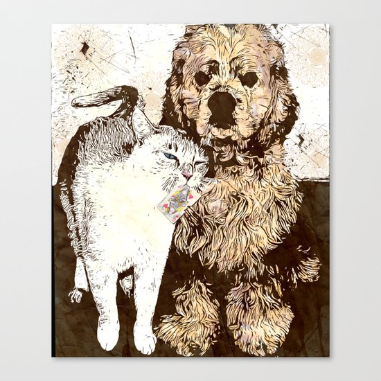 US AND THEM: Not all enemies are what you think Canvas Print