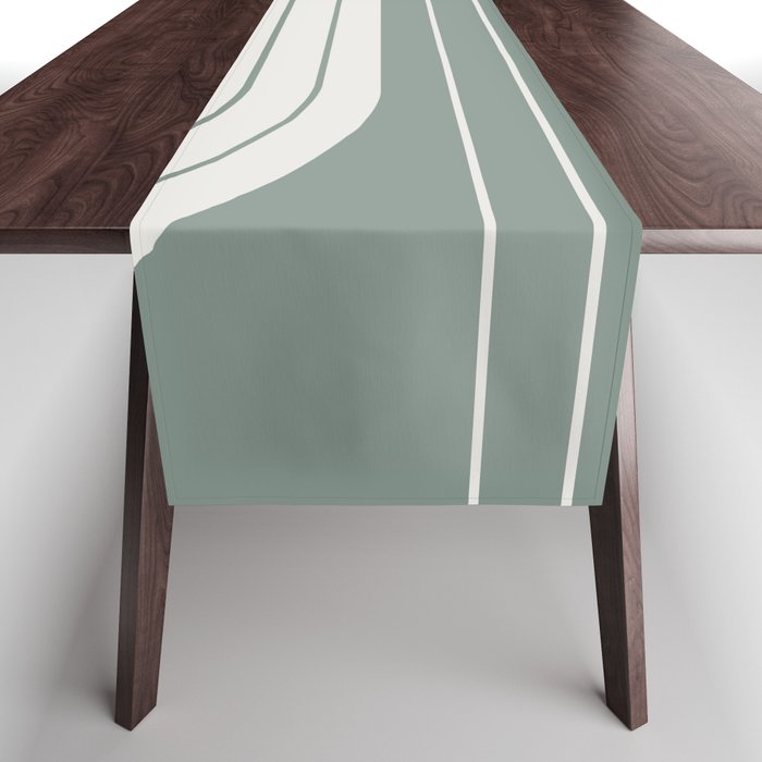 Two Tone Line Curvature LVI Table Runner