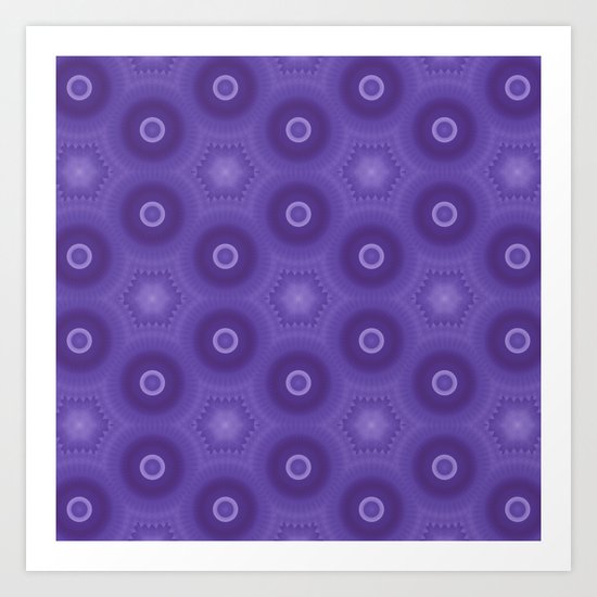 Fractal Cogs n Wheels in DPA02 Art Print