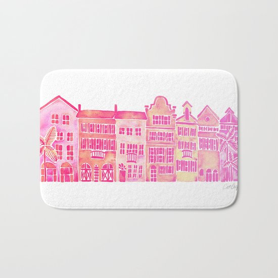 Tropical Homes – Pink Ombré Bath Mat
