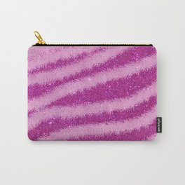 Light Purple Glitter Zebra Magic Collection Carry-All Pouch