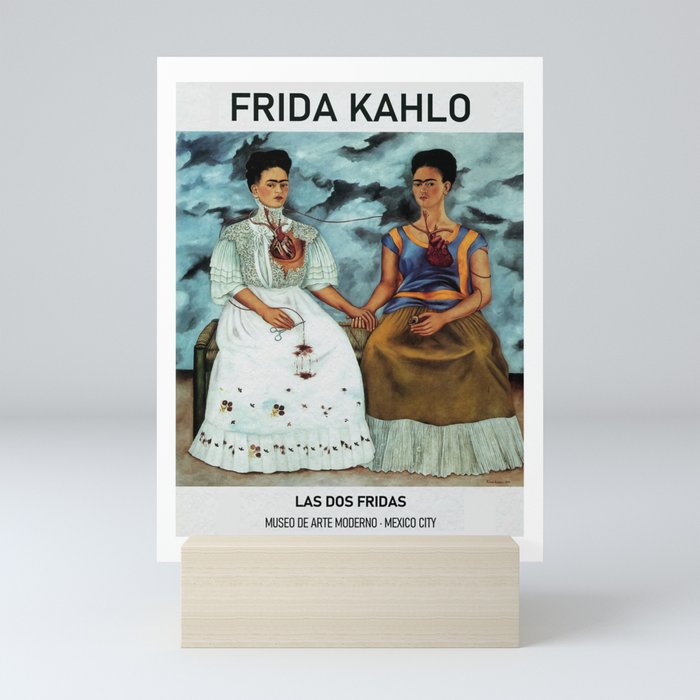 Frida Kahlo Exhibition Frida Kahlo The Two Fridas Art Las Dos Fridas Mexico City 1939 Mini Art Print