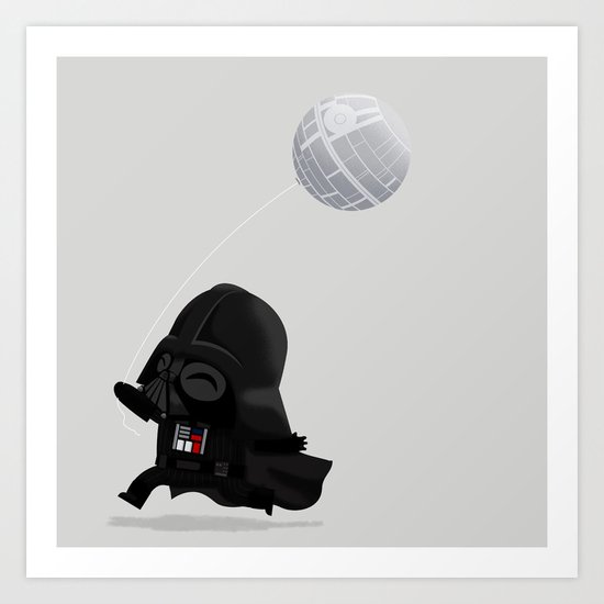 Beware, the Darth Star Art Print