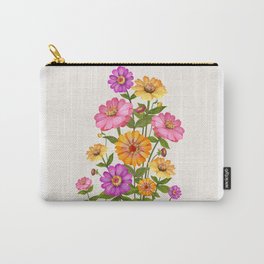 Zinnia Flowers Carry-All Pouch