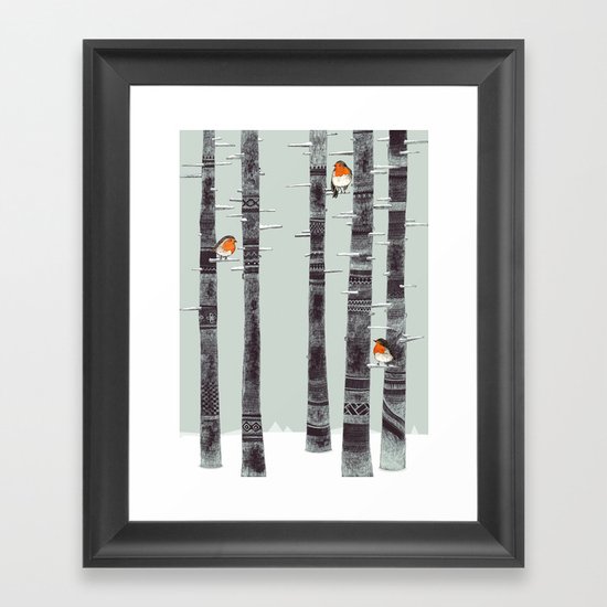 Robin Trees Framed Art Print