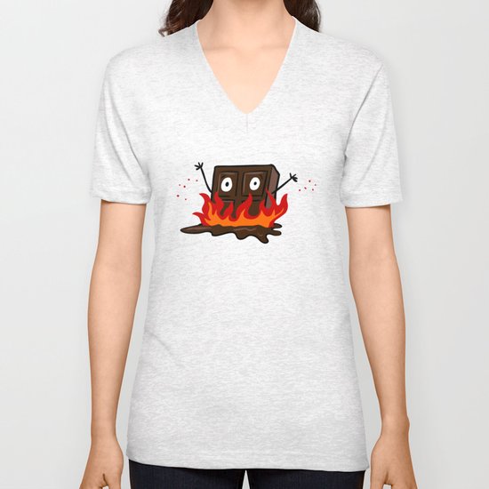 Spicy Chocolate Unisex V-Neck