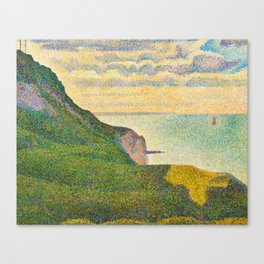 Seascape at Port-en-Bessin, Normandy, 1888 by Georges Seurat Canvas Print