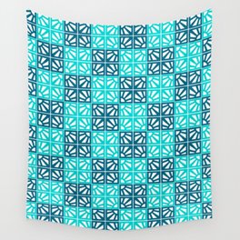 Breeze Block Eleven P Blue Wall Tapestry