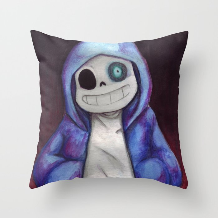 Sans Undertale Throw Pillow By Thedragonst