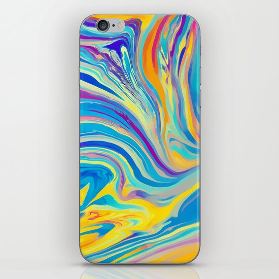 rainbow swirl iPhone & iPod Skin