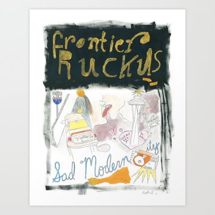"Sad Modernity" / Frontier Ruckus Song Illustrations, Series 2 (1/3) Art Print