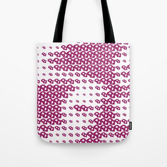 Pink Pebble Pattern Tote Bag