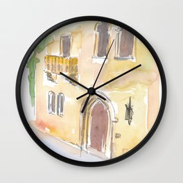 Balcony Of Juliet In Verona Symbol Of Love Wall Clock