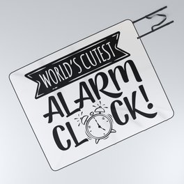 World's Cutest Alarm Clock Picnic Blanket