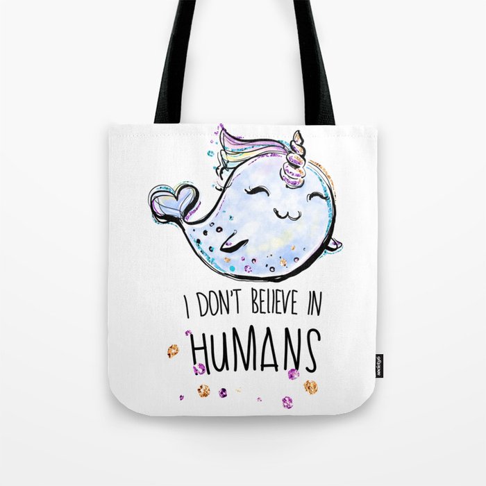 Funny Narwhal Gift Cute Narwhal Unicorn Whale Lover Gift Narwhal Lover Gift Tote Bag By Fitmeshirts Society6
