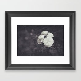 Retro Style Photography of Rose Flowers. Framed Art Print