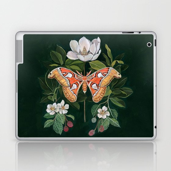Atlas Moth Magnolia Laptop & iPad Skin