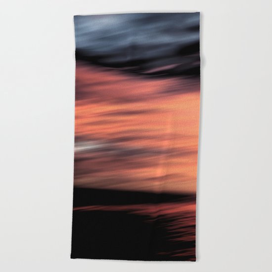 Sunset . Abstraction . Beach Towel