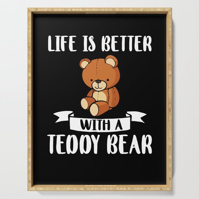 Teddy Bear Plush Animal Stuffed Giant Serving Tray