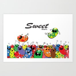 Sweet Beans Art Print