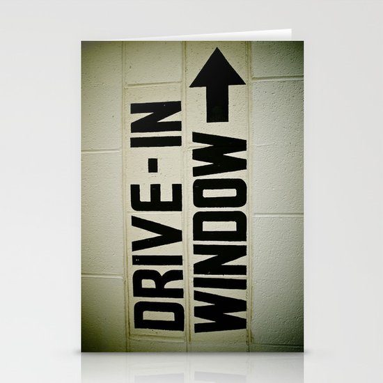 Drive-in over there Stationery Cards