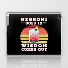 Negroni goes in wisdom comes out Laptop Skin