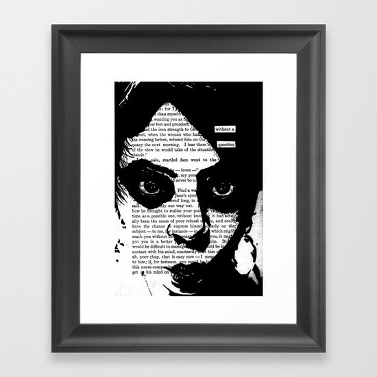 Without a Question Framed Art Print