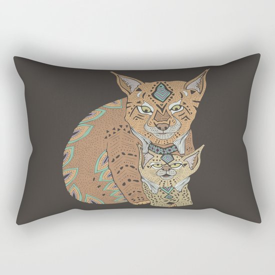 Wild Cats Love II Rectangular Pillow