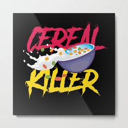 Cereal Killer Halloween Costume Monster Metal Print