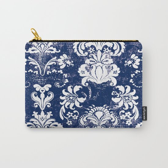 navy and white breeze Carry-All Pouch