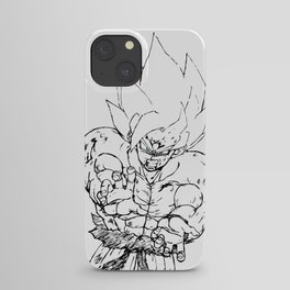 Super Saiyan Son Goku Drawing iPhone Case