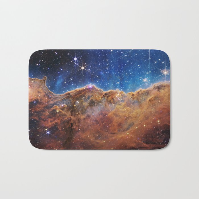 Carina Nebula Cosmic Cliffs Celestial Mountains NGC3324 JWST - NASA STScl James Webb Space Telescope Bath Mat