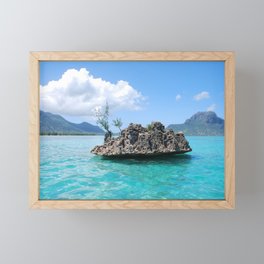 Mauritius Sea Rock Framed Mini Art Print