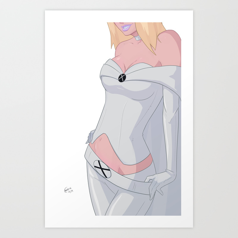 Emma Frost Art Print By Matthew Orders Mro16 Society6