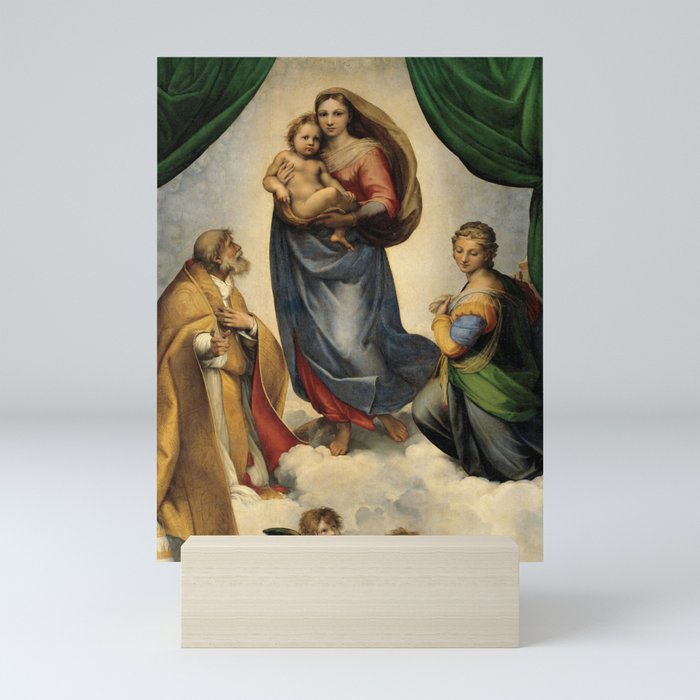 The Sistine Madonna Oil Painting By Raphael Mini Art Print By