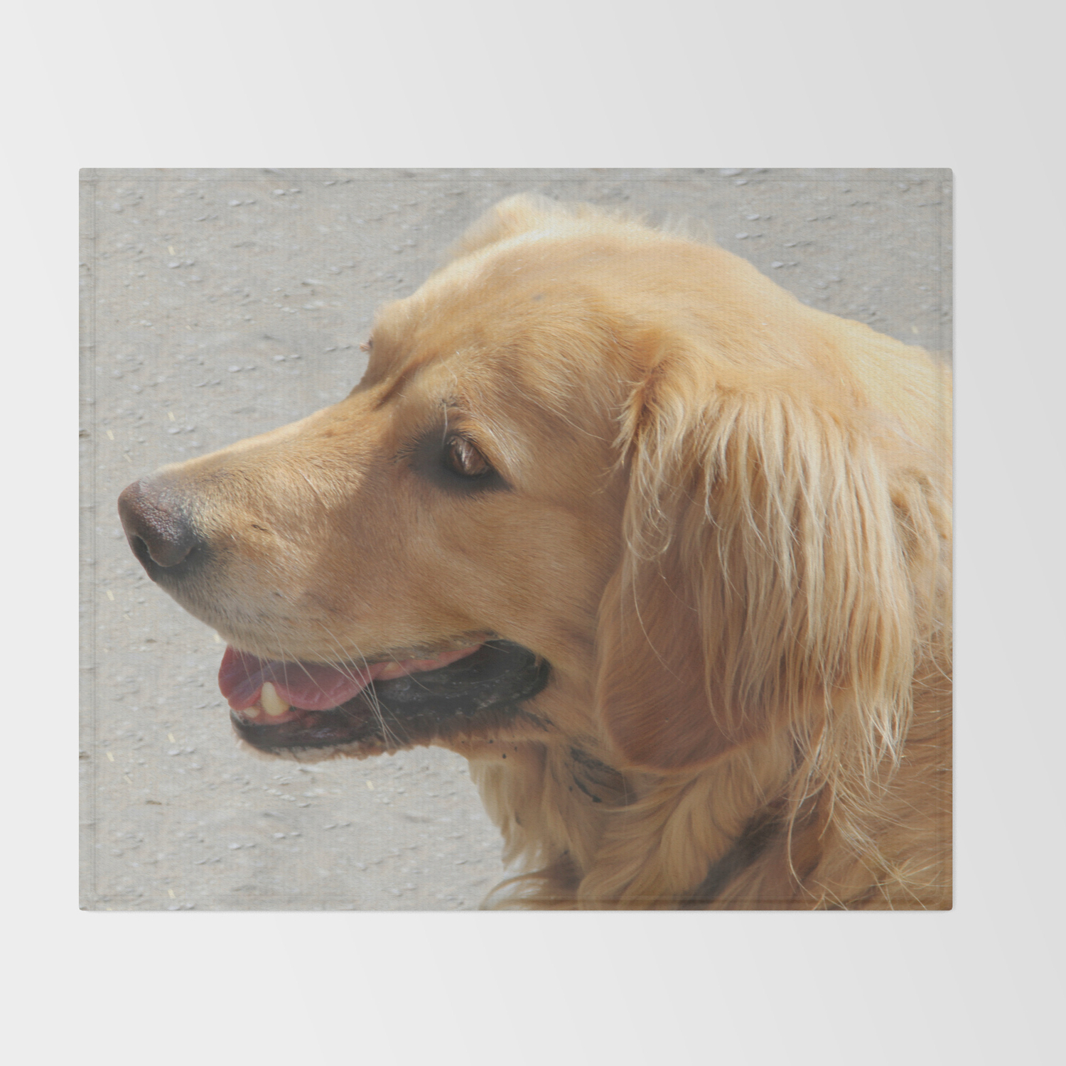 Happy Golden Retriever Throw Blanket By Liliana4art Society6