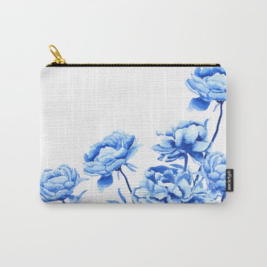 blue peonies 2 Carry-All Pouch