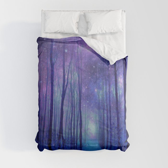 Fantasy Path Purple Blue Comforter