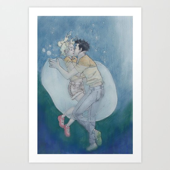 Best Underwater Kiss Art Print