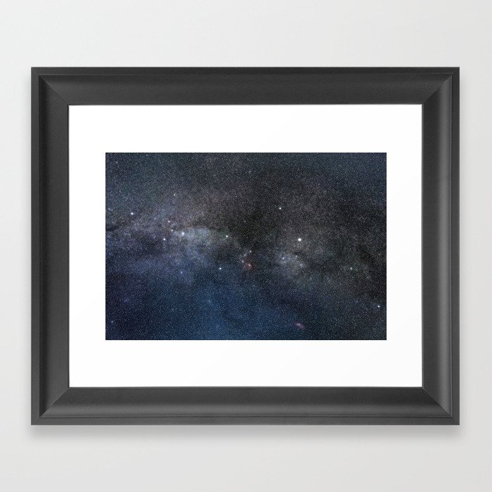 Milky Way galaxy, Night Sky Framed Art Print