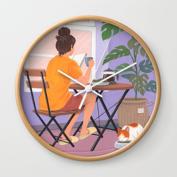 The morning scene Wall Clock