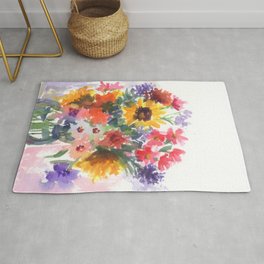 Sunny Summer Sunflowers Rug