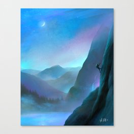 Life Mountain Climbing Canvas Print