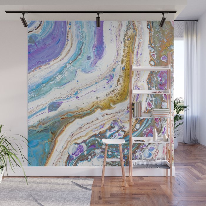 Abstract Contemporary Painting Art Galaxy Fluid Painting Space