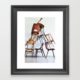 Chairs from 1960s Framed Art Print
